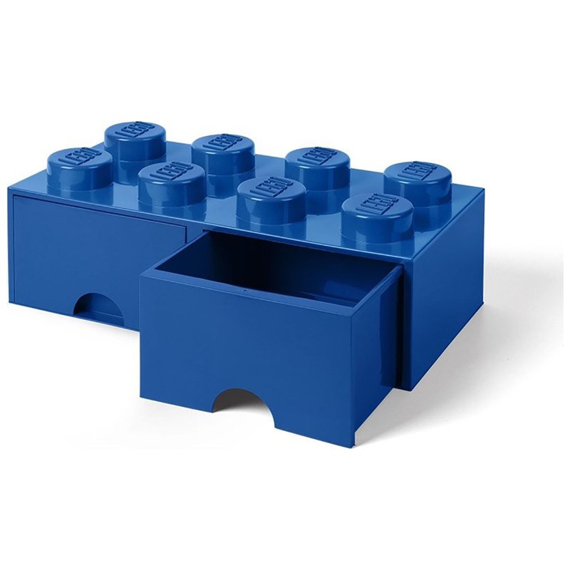 LEGO Storage Brick 8 with 2 Drawers - Modular Stackable Toy Organizer