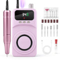Professional 40000RPM Electric Nail Drill ? Cordless Rechargeable Nail File with UV Nail Lamp & Max 10H Battery Life | Multifunctional Nail Art Tools Kit for Gel Acrylic Removal & Home Salon