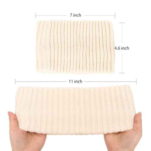 YISSION Winter Headbands for Women Non Slip Wide Headbands Thick Knit Head bands Black White Headband Soft Ear Warmer Hairbands Hair Accessories for Women Girls