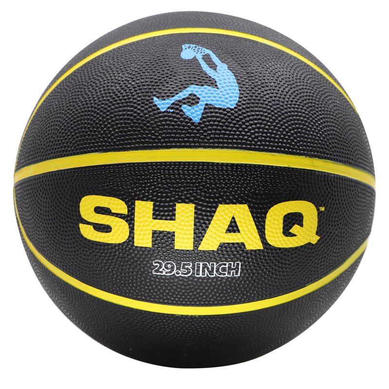 Official Size 29.5 Inch Basketball - Performance Rubber, Black & Yellow