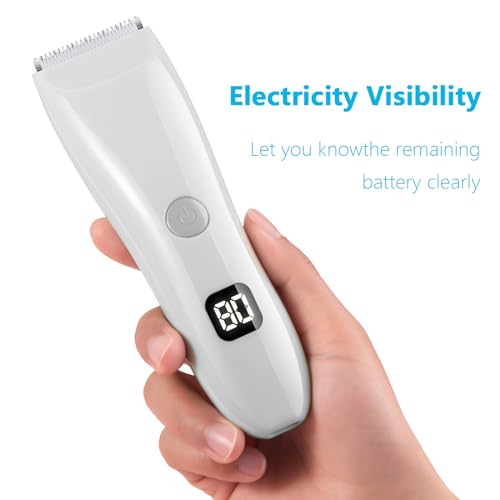 Bikini Trimmer for Women Shaver Hair Trimmer Electric Razors for Pubic Legs Body Hair Face Wet/Dry Body Shaver Groomer Replaceable Ceramic Blade Heads Waterproof Hair Removal Gifts