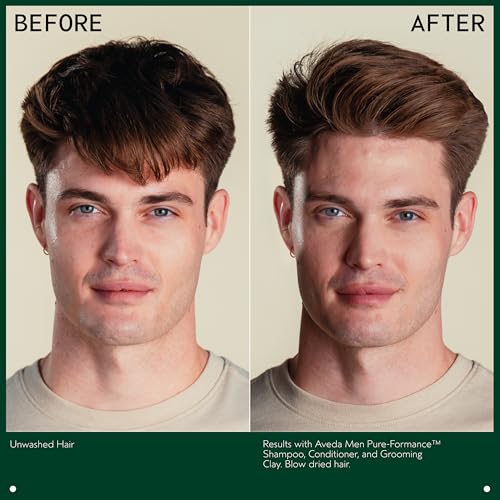 Aveda Men Pure-Formance Shampoo | Daily Lightweight Formula for Men¡¯s Hair | Cleanses and Refreshes Hair and Scalp | Scalp Care | 96% Naturally Derived*, 10.1 Fl Oz
