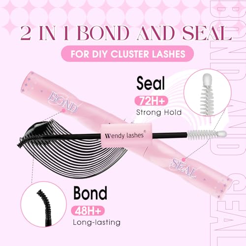 Fluffy Lash Clusters Kit Bulk Packs: Wendy, 560Pcs, 150D, 200D, 200D, 250D, D Curl, 10-18mm Mixed, Thick, Volume, Soft, DIY Eyelash, Individual, Natural, Fake Lashes