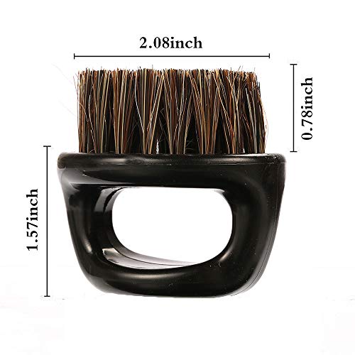 2-Pack Beard Brush for Men - Men's Beard Brush (Essential Tool For Professional Barbering & Grooming Services), Brush Neck Face Duster Brush for Hairdressing Salon Household