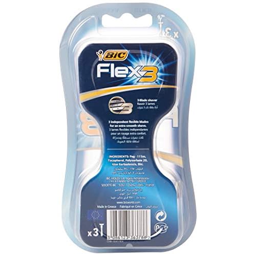 BIC Flex 3 Comfort Disposable Razors - Pack of 3