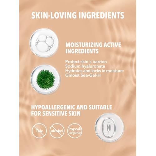 SHEGLAM Hydrating Cream Full Coverage Foundation Balm Long Lasting Concealer Face Foundation for Dry Skin - Shell