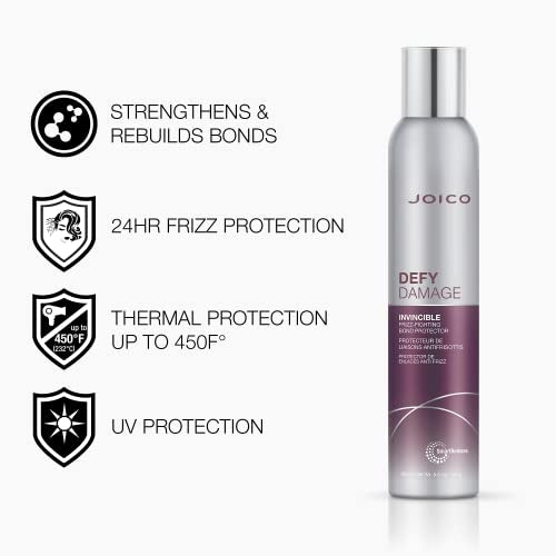 Defy Damage Invincible Frizz-Fighting Bond Protector | Boost Shine & Protect Against Damage | Leave-In Treatment Spray, 5.5-Ounces