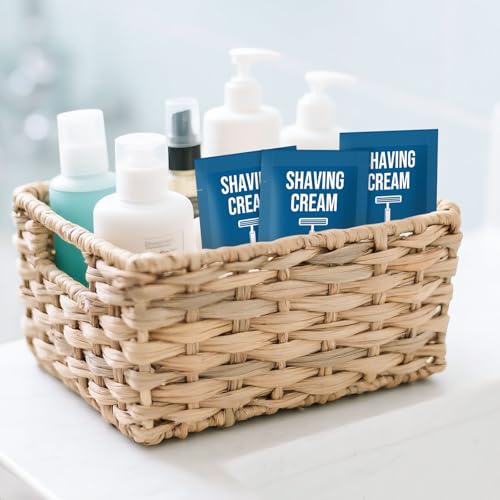 Shaving Cream Bulk Travel 8ml/0.28fl oz,Disposable Shaving Cream in Bulk Travel Shave Cream for Hotel Homeless£¨White Tea£¬Pack of 50)