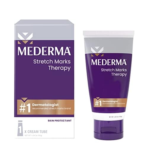 Mederma Stretch Marks Therapy, Helps Prevent and Treat Stretch Marks, Safe to Use When Pregnant & PM Intensive Overnight Scar Cream, Works with Skin's Nighttime Regenerative Activity