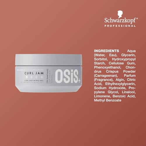 OSiS+ Curl Jam - Moisturizing Defining Curl Gel for All Curly Hair Types