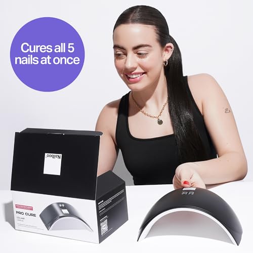 Nailboo Pro Cure LED Lamp ? Lightweight UV or LED Nail Dryer with Automatic Sensor, Even Curing for Gel Polish, Compact Arch Design for Hands & Toes, One Size