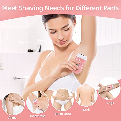 YHC Electric Razor for Women ? Cordless Rechargeable Shaver for Legs, Underarms, and Bikini with Hypoallergenic Foil