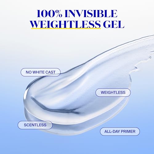 Supergoop! Unseen Sunscreen - SPF 50 - Clear & Invisible Face Sunscreen + Broad Spectrum + Makeup-Gripping Primer - Weightless, Scentless, Oil Free - For All Skin Types & Tones - 2.5 fl oz