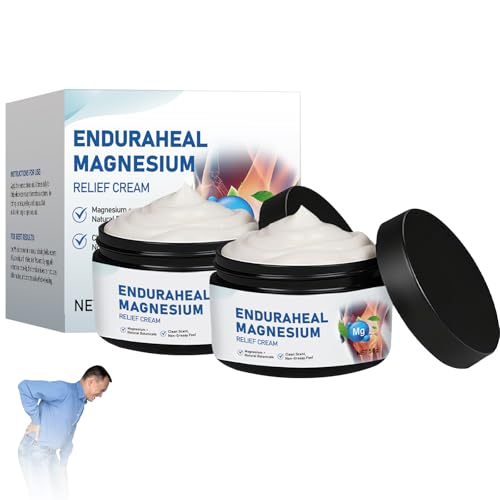 EnduraHeal Magnesium Cream,Magnesium Relief Bone Healing Cream,New Upgraded Joint Creams,Joints and Bone Advanced Creams,for Neck,Waist,Back,Hand,Feet and Leg,for All Skin Types(2PCS,50g)