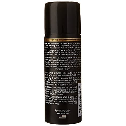 Salon Grafix High Beams Color Thickener Temporary Spray - Black for Unisex - 2.7 oz Hair Color