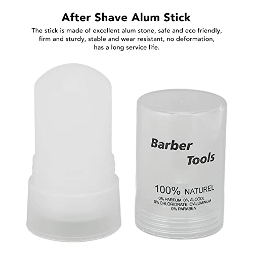 After Shave Alum Stick, Skin Soothing Relief, Portable Design, Alum Stone for Men with Nicks, Cuts or Redness