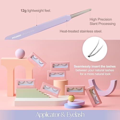 EYEME Cutting Eyelash NO.V32 ? 5 Set Pack, Customizable Cluster Lashes with Layered Short & Long Fibers for a Soft, Romantic Look, Lightweight & Flexible, K-Beauty