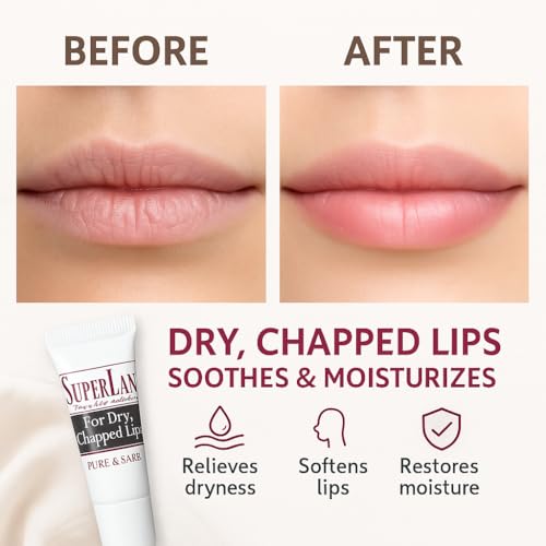 Lanolin Lip Balm 2 pack - Lip Repair for Hot/Dry Weather - Natural lanolin nipple cream - Lip Moisturizer for cracked lips - Hydrating lip care - pure jojoba oil - Chap stick For Men & Women 0.70 Oz