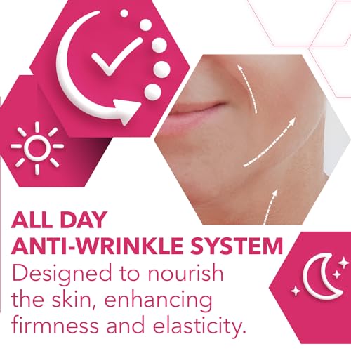 Cicatricure Anti-Wrinkle Day + Night Cream Bundle: Advanced 24-Hour Facial Care, Targets Fine Lines, Deep Hydration, for Youthful Skin Appearance