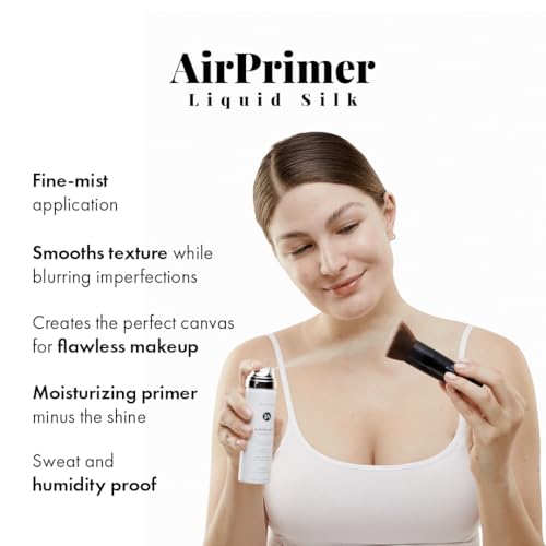 Jerome Alexander My Color 3PC Self Adjusting Full Coverage Foundation Makeup (Medium) with Kabuki Brush and Air Primer