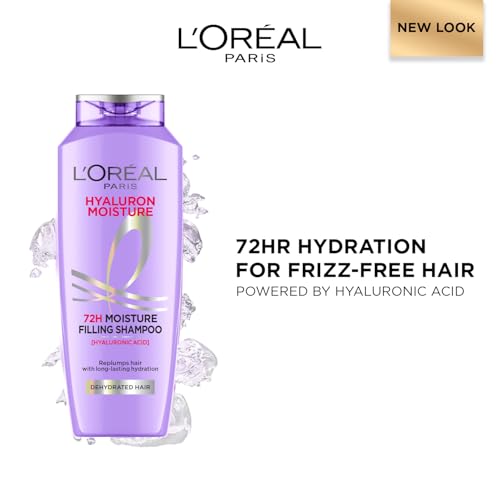 L'Or?al Paris Moisture Filling Shampoo | With Hyaluronic Acid | For Dry Hair & All Hair Types | 340ml
