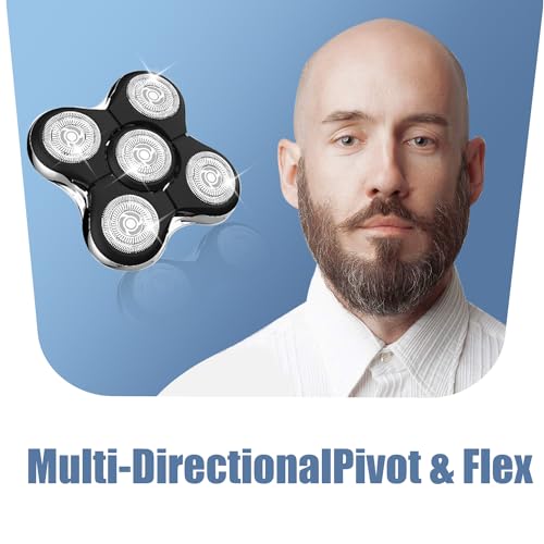 Balder Pro Shaver Peplacement Heads for Remington Balder Pro Head Shaver Model XR7000/XR1500/XR1501 Electric Shaving for Bald Men,4 Pack