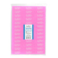 ForPro Professional Collection Sparkle Mini Buffer Sheet, Pre-Cut, Double-Sided Manicure & Pedicure Nail Buffers, Pink 400/White 4000 Grit, 39-Count (Pack of 6)