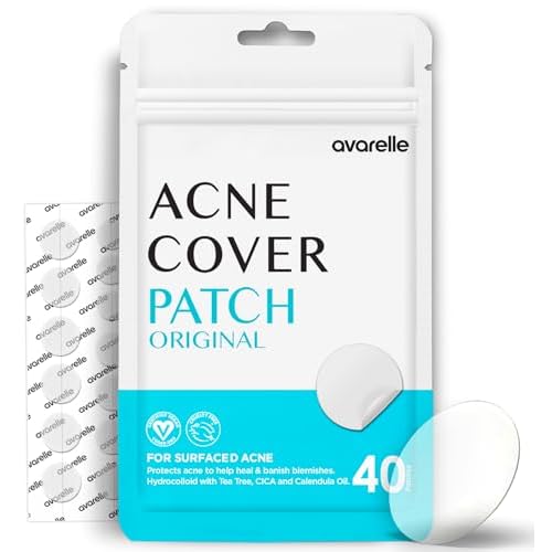 AVARELLE Nighttime Acne Relief/Essentials Duo Pimple Patch Hydrocolloid, Tea Tree, Calendula Oil, CICA (Original + PM Overnight Bundle)