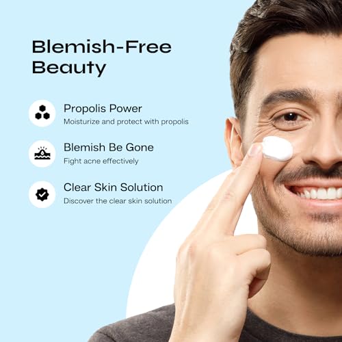 Dinur Cosmetics Propolis Moisturizer for Problem Skin Hydrating & Non-Greasy Formula for Oily & Acne-Prone Skin, Unclogs Pores, Reduces Blemishes & Blackheads, Enhances Radiance, Paraben-Free 16 OZ