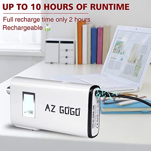 AZ GOGO Electric Nail Drill, 30000RPM Rechargeable Portable Nail Drill Machine for Acrylic Gel Nails, Professional Manicure E-File for Home or Salon Use