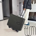 Portable Massage Table Cart with Wheels - Foldable Travel Carrier Trolley for Massage Tables, Telescoping Handle Fits Most Table Sizes, Lightweight & Durable Storage Transport Cart