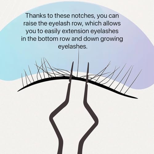 Ms.Queen Isolation Tweezers for Eyelash Extensions,V-Groove Design Precision Tips Isolation Eye Lash Tweezers,Easy to Use Application Tools for Lash Artist,Gold