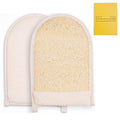Loofah Exfoliating Body Scrubber Mitt ? Dual-Sided Natural Egyptian Luffa Glove for Shower & Bath | Large Size Organic Loofah Sponge for Deep Body Cleansing | for Women & Men (2, Large)