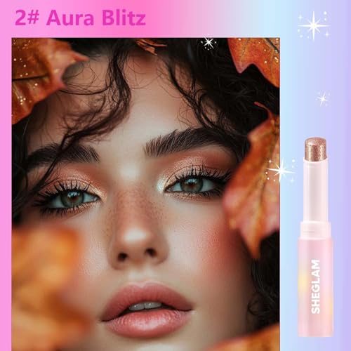 Crystal Jelly Glaze Eyeshadow Stick Shimmer with Brush Easy to Blend Long Lasting Eye Shadow Brightener Pencil Crayon