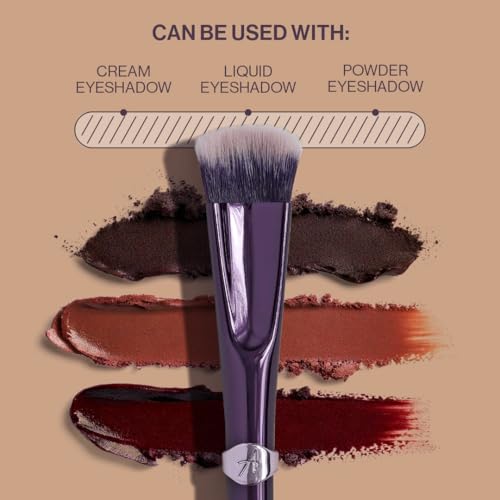 Anisa Beauty Eye Crescent Crease Brush ? Precision Eye Brush for Blending and Defining Crease and Contours ? Soft, Synthetic Fibers for Eyeshadow Application