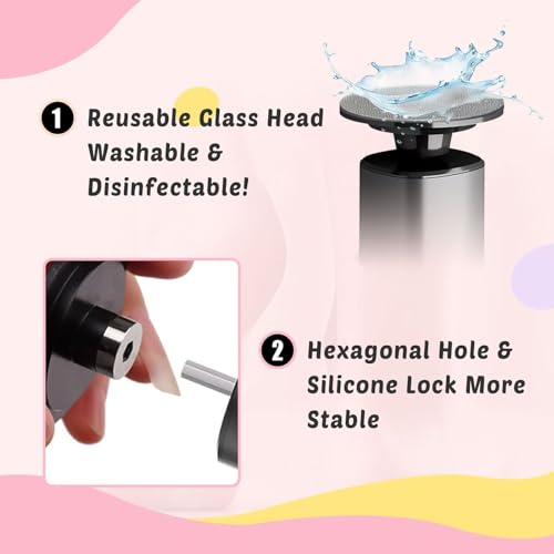 Electric Foot Callus Remover, 9-Speed for Dead Skin, Aluminum Alloy, Nano Glass Disc, Type-C Rechargeable, Replacement Discs, Storage Case ? Spa Pedicure, Relaxing Self-Care (Gunmetal)