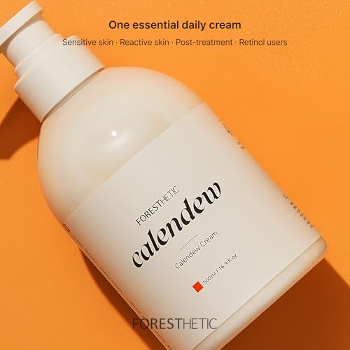 P'LAB FORESTHETIC Calendew Moisturizing Face & Body Cream ? Professional Grade Barrier Conditioning Sealant for Sensitive Skin, Large Size (16.9 fl.oz / 500ml)