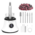 MelodySusie Multifunctional Desktop Rechargeable Nail Drill with Bit Holders, SC320G 30000RPM E-File with Elegant Design for All Manicure Shaping & Gel Removal, Ideal for Nail Artists & Home Use
