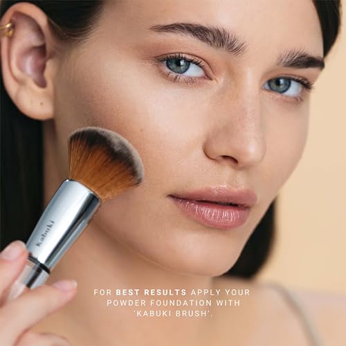 IDUN Minerals Mineral Powder Foundation - Longwear, Lightweight, Smooth Powder Formula - Blurring, Skin-Perfecting Finish - Vegan and Cruelty Free Formula - 020 Runa - 0.25 oz