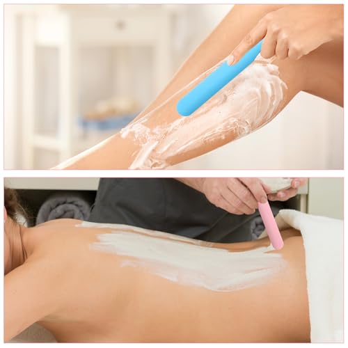 6Pcs Non-Stick Wax Spatulas Set Silicone Spatula Wax Hair Applicator Removal Sticks Reusable Hard Wax-Scraper Eyebrow-Wax Sticks for Home Salon Body Use