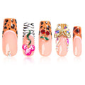 LOVFUL Square Short Press on Nails Fruit Energy | Handmade Acrylic Press ons | Reusable Fake Nails | Square Classic Regular 1.3 in | H572-M