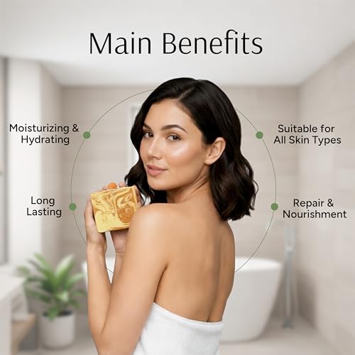 Marbela Cosmetics Peach Gardenia Handmade Soap Bar - Made in USA, Vegan Friendly, Palm Oil Free, Natural Bar Soap - Gentle Face & Body Soap for Daily Skin Care, Moisturizing & Nourishing - 3.5 oz