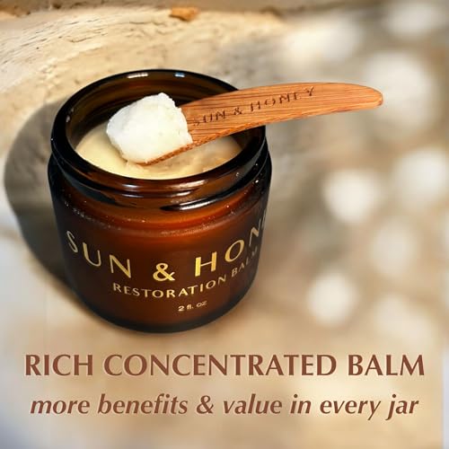 Beef Tallow for Face ? Tallow Face Moisturizer with Castor Oil, Luxury 100% Grass-Fed Tallow Balm for Dry & Mature Skin | Cosmetic Grade | Sun & Honey