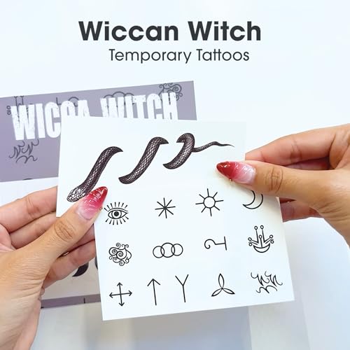 Cosplay Temporary Tattoos/Better than Make-up/Perfect for Halloween & RenFaires (Wiccan 11-Piece pack)