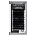 Eyelash Extensions 0.25mm Thickness J Curl 8-14mm Length Volume Individual Semi-Dull Black Eyelashes For Salon Lash Bar Eye Lash Extensions (10MM)