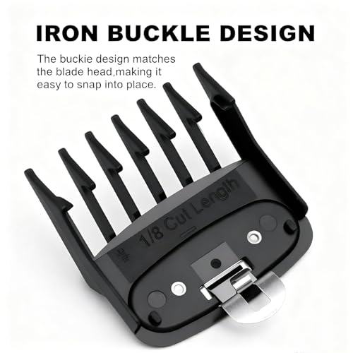 Replacement Fit for Wahl Clipper Guards Set,4Pack Compatible with Wahl Clipper Guards,1.5 Guard,1/8'' 3mm Metal Hair Clippers Guard for Hair Styles and Barbers.