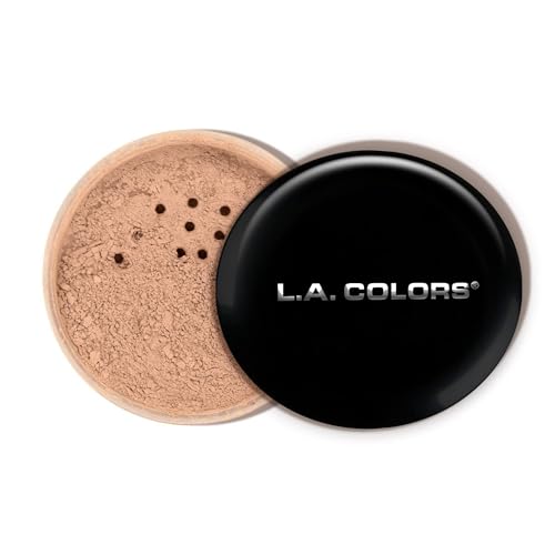 L.A. COLORS Loose Powder (carded), Medium Translucent CBLP305 (Pack of 2)