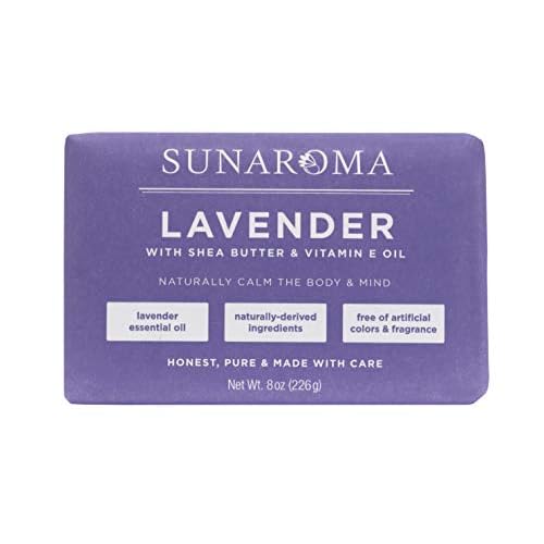 Sunaroma Lavender W/Shea Butter & Vitamin E Oil Soap (Pack of 1)
