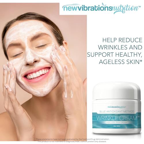 Blue Antioxidant Cream For Skin - Our Best AntiAging Anti Wrinkle Cream - Day & Night Cream For Women Anti Aging - Blue Antioxidant For Method For Skin - Deep Wrinkle Face Cream For Women Anti Aging