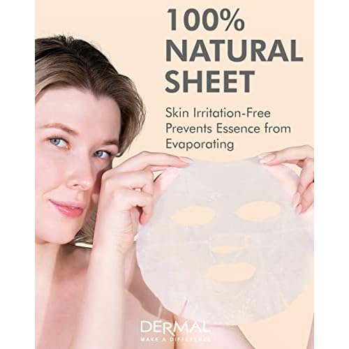 DERMAL 48 Combo Pack Made in Korea Facial Mask ? 20+ Years of K-Beauty Experience, Premium Quality Korean Sheet Masks for Daily Skincare Routine